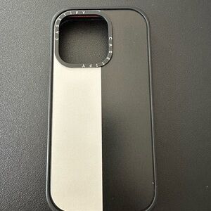 Casetify iPhone 14 Pro case. Black and white color block case. Great condition